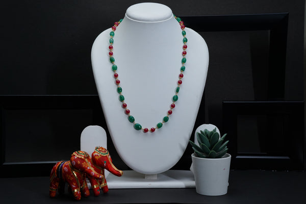 Ivika Emerald & Chatham Ruby Necklace