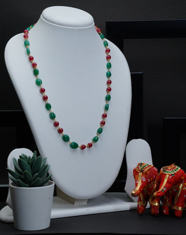 Ivika Emerald & Chatham Ruby Necklace