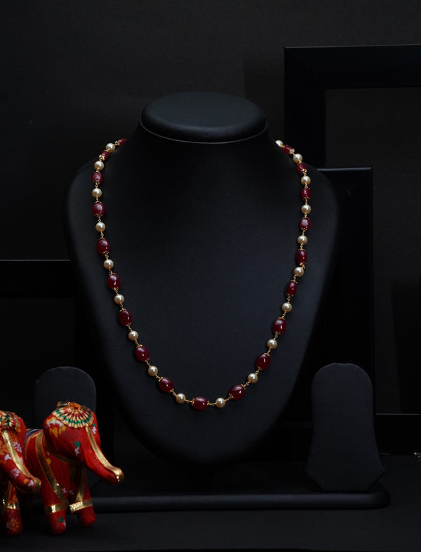 Ivika Chatham Ruby & Pearl Necklace