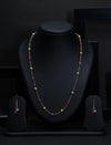 Ivika Glass-Filled Ruby & Pearl Necklace Set
