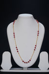Ivika Chatham Ruby & Pearl Single-Line Necklace
