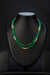 Ivika Beryl Emerald & Pearl Double-Line Necklace