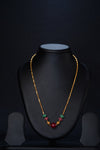 925 silver Chatam Ruby Melon Chain