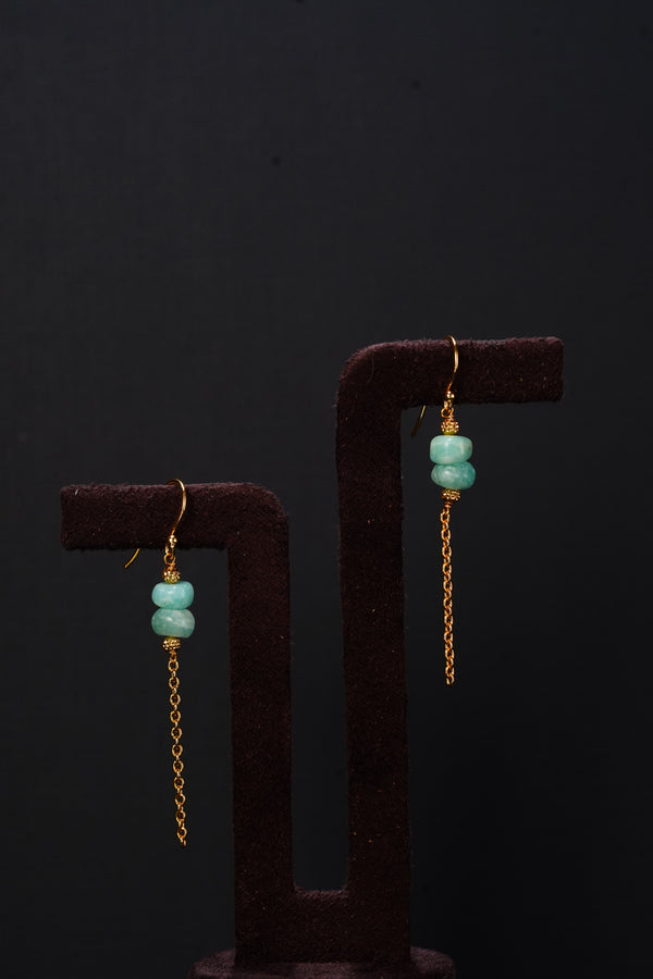 Ivika Turquoise Silver Ball Earrings