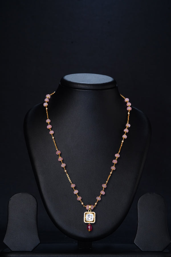 Ivika Rose Melon Polki Necklace