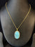 Ivika Turquoise Pendant Necklace with CZ
