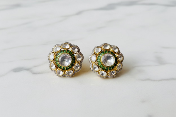 Moissanite 925 silver earrings