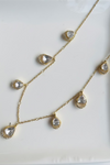 925 silver moissanite charm necklace