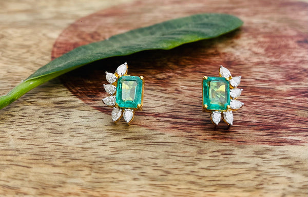 925 silver moissanite earrings