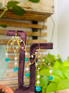 Ivika long earings with melon stone