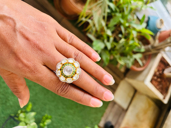 925 silvermoissanite ring