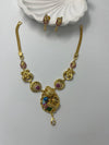 925 silver nakshi necklace with earrings