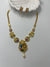 925 silver nakshi necklace with earrings