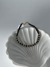 925 silver black beads bracelet