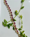 925 silver pearl and tourmaline bracelet
