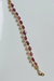 925 silver pearl and tourmaline bracelet