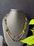 Real tourmaline 2 lines 925 silver necklace