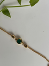 925 silver onyx piece bracelet