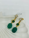 925 silver onyx drop earrings