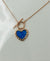 925 silver rose gold pendant with chain