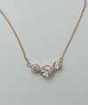 925 silver rose gold pendant with chain