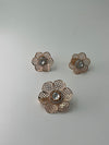925 silver rose gold pendant with earrings