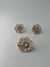 925 silver rose gold pendant with earrings