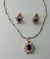925 silver rose gold pendant with earrings