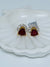 925 silver ruby earrings