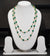 Ivika Beryl Emerald & Pearl Double-Line Necklace