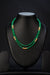 Ivika Beryl Emerald & Pearl Double-Line Necklace