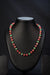 Ivika Strawberry Melon & Green Stone Necklace