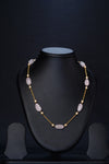 Ivika Rose Quartz & Pearl Necklace