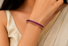 Ruby 925 silver bracelet