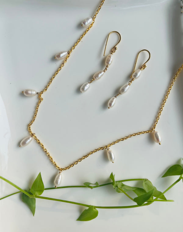 925 silver chain with earings