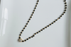 Ivika cz black beads chain