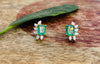 925 silver moissanite lab grown earrings