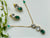 925 moissanite emerald locket set