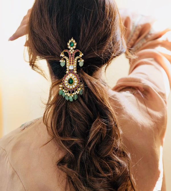 Ivika Kundan hair pin