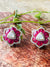 925 silver floral moissanite earrings