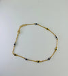 Black onyx anklets