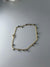 925 silver black beads anklet