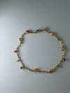 925 silver colour stone anklet
