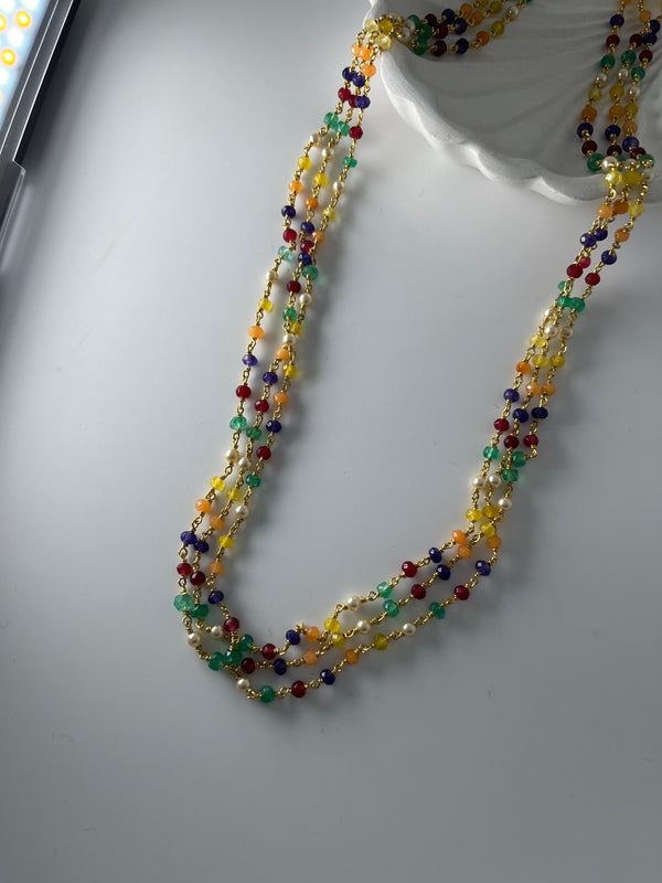925 silver multicolour mala