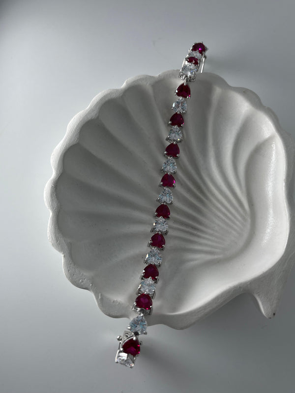 925 heart shape bracelet