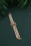 925silver pearl moissanite bracelet