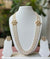 925 silver 3 lines pearl necklace with earrings