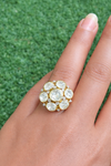 Ivika moissanite ring