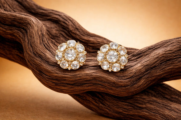 Ivika moissonite earrings