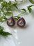 925 silver red earrings